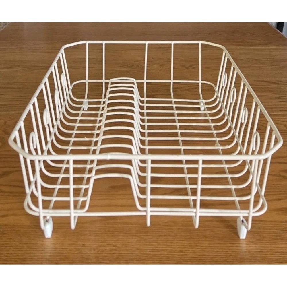 Rubbermaid Coated Wire Sink Dish Drainer Rack Rubber Bottom Vintage